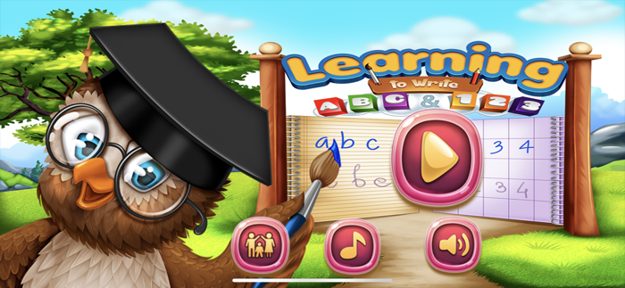 Learning to Write ABC and 123