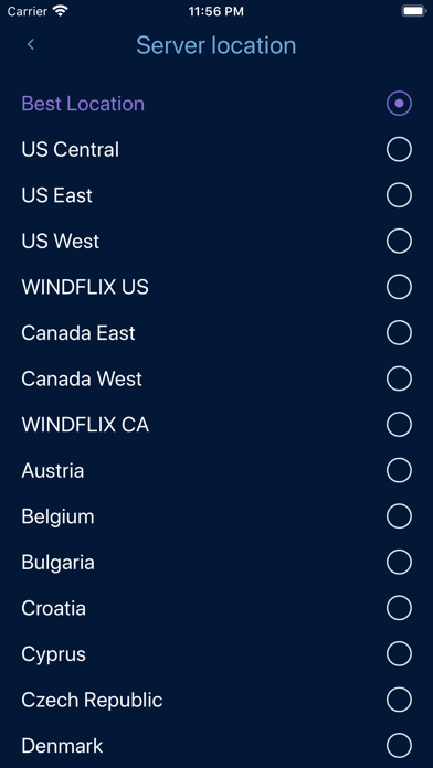 AXS VPN Screenshot