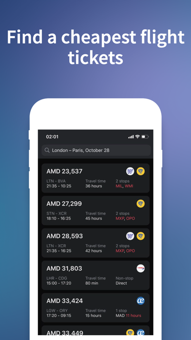 Travel Fly Cheap Tickets Screenshot