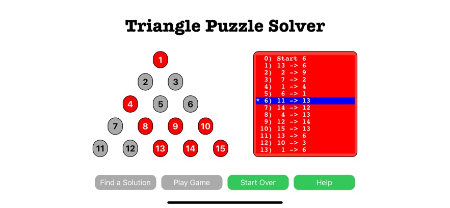Triangle Puzzle Solver