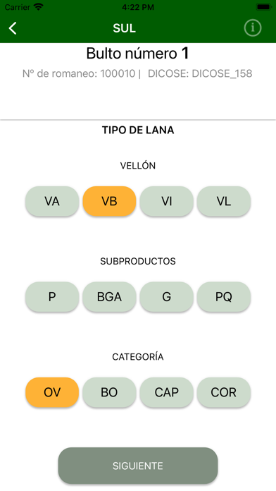 SUL Acondicionamiento de lana Screenshot