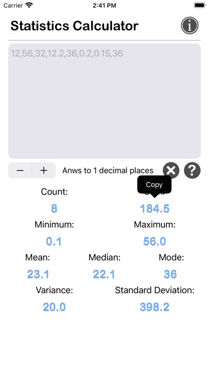 Statistics Calculator Plus screenshot-7