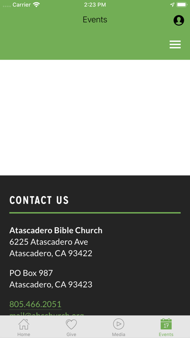 Atascadero Bible Church Screenshot