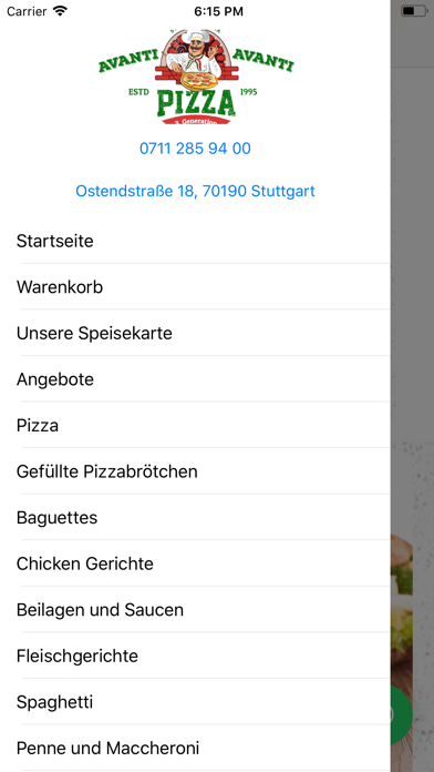 Avanti Avanti Pizza Screenshot