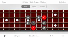 scales for bass guitar iphone screenshot 1