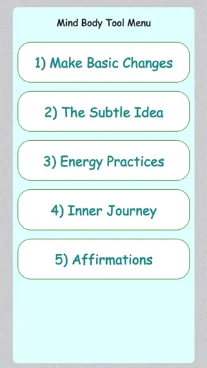 Mind Body Tool screenshot 1