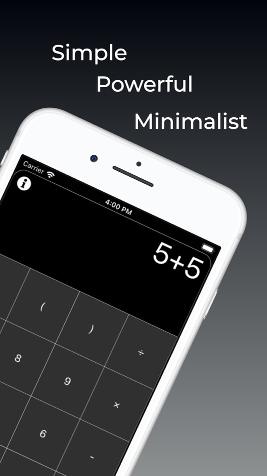 Calculator for Minimalists (iOS) 由: Colin Franceschini Calculator for Minimalists (iOS) 由: Colin Franceschini