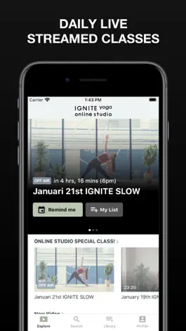 Game screenshot IGNITE YOGA ONLINE STUDIO apk