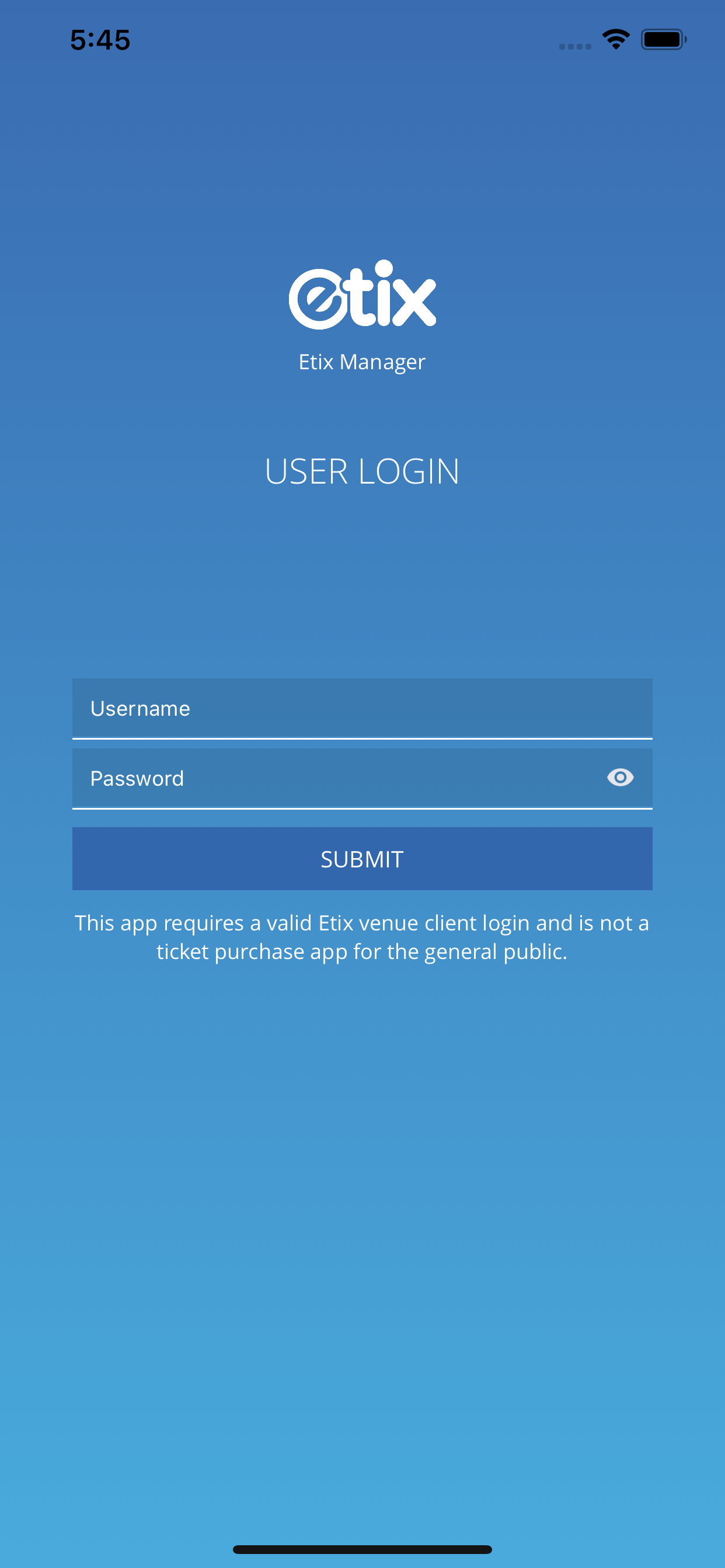 Etix Manager