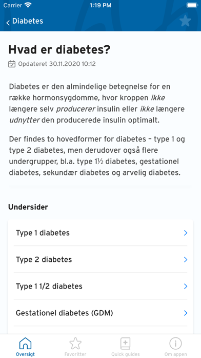 Alt om diabetes Screenshot