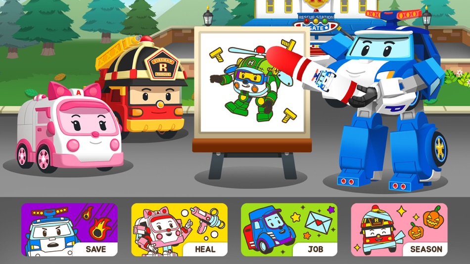 #1. Robocar Poli SketchBook Game (iOS) 由: KIGLE Inc.