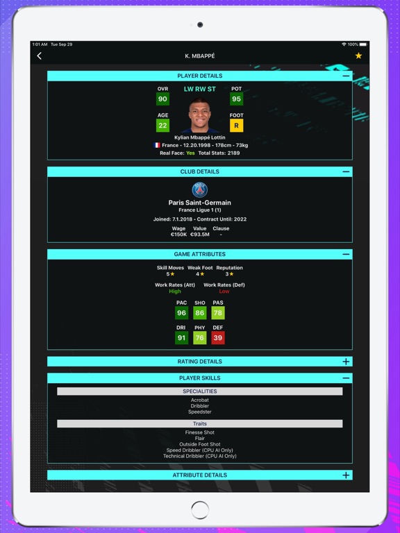 Screenshot #6 pour Player Potentials 21