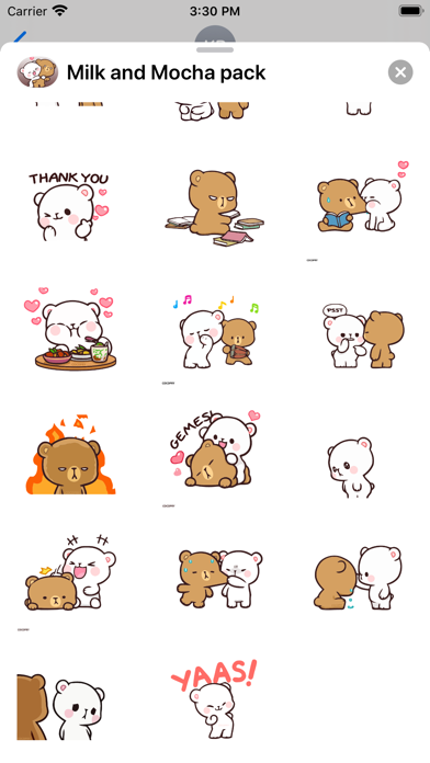 New Milk & Mocha Stickers 2021 Screenshot