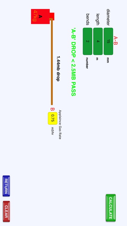 GB GAS L.P.G. PIPE SIZING APP