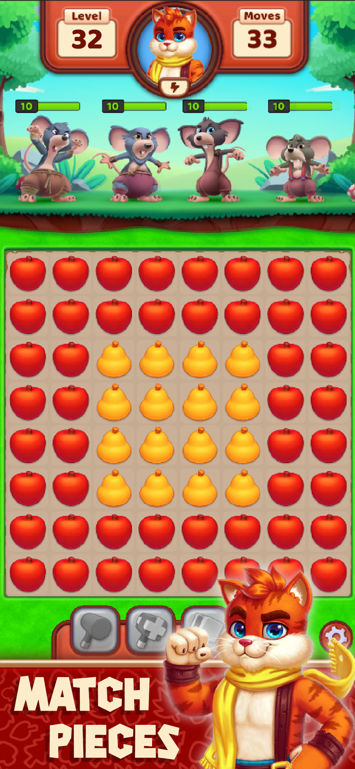 Cat Heroes - Match 3 Puzzles