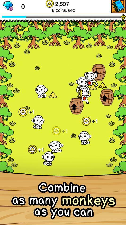 #1. Monkey Evolution Merge (iOS) 由: TPG TECNOLOGIA DA INFORMACAO LTDA