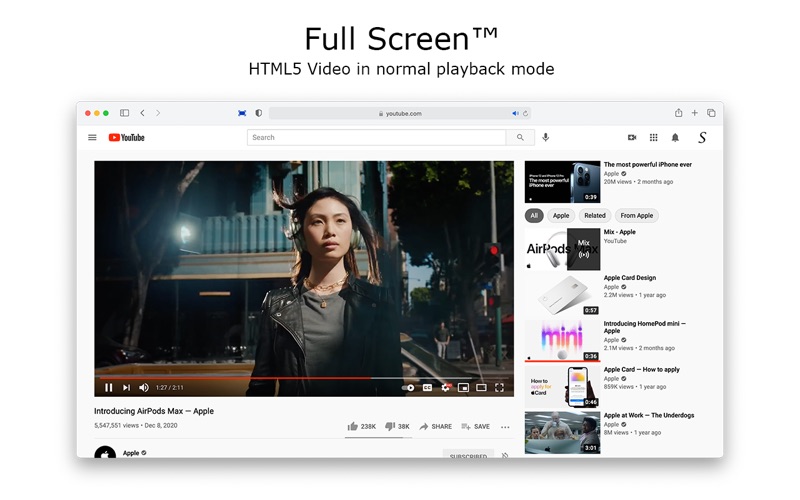 Screenshot #2 pour Full Screen for Safari