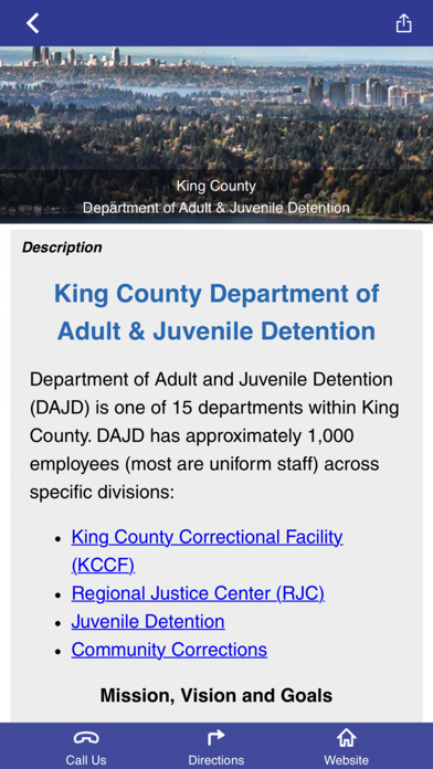 King County DAJD Screenshot