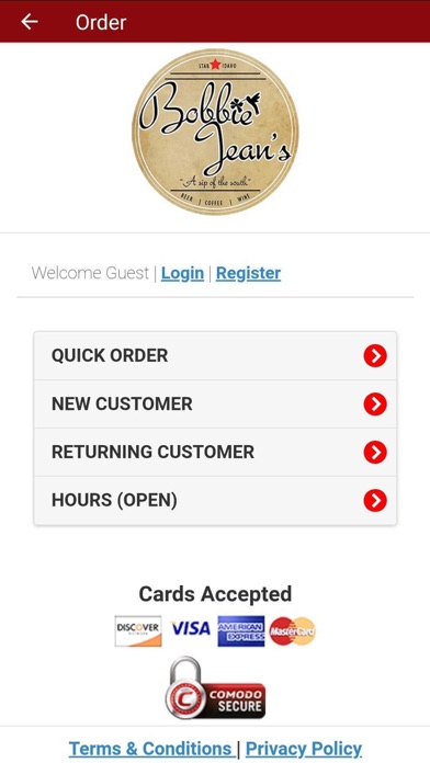 Bobbie Jean's Coffee Screenshot