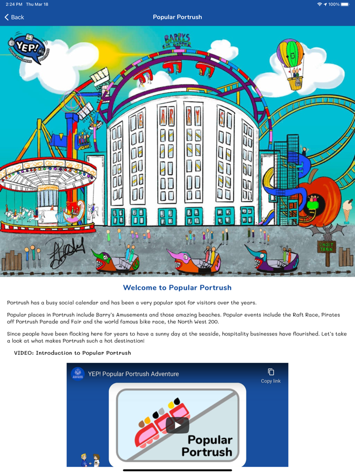 Young Explorer Portrush YEP