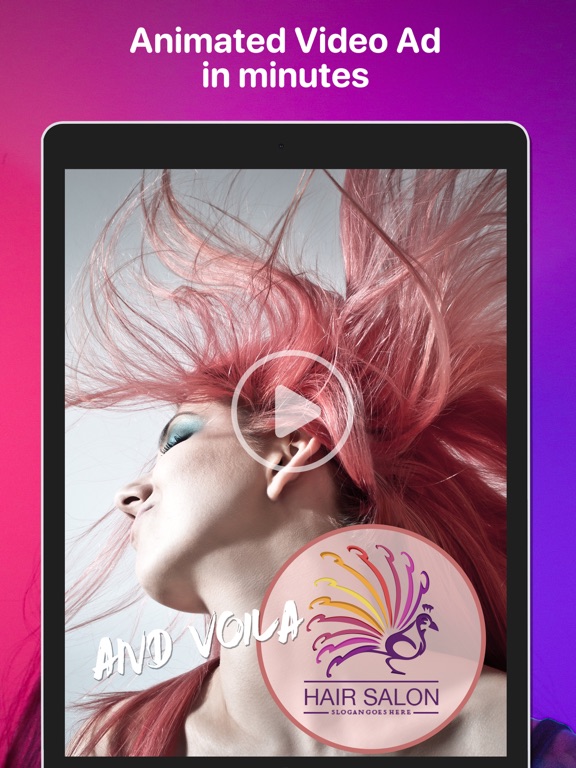 Video AD Maker - Create FB Ads iPad screenshot 4 - Utilities app