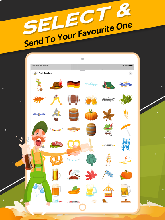 Screenshot #5 pour Oktoberfest Stickers Pack!