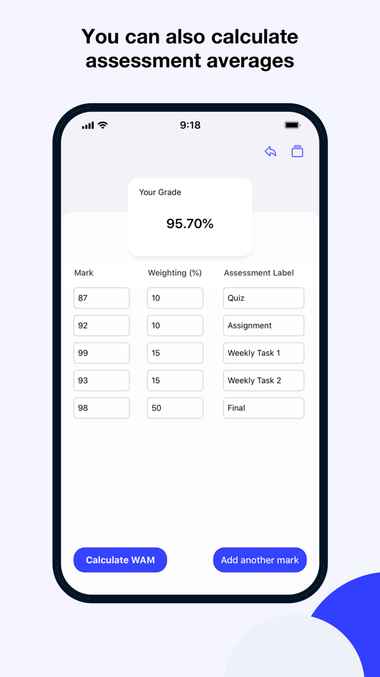 #2. WAM Calculator (iOS) 由: Peixun Wu