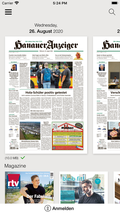 Offenbach-Post E-Paper Screenshot