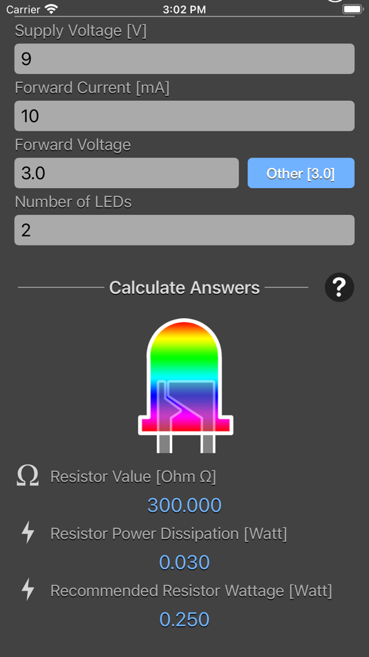 #10. LED Resistor Calculator Plus (iOS) 由: Nitrio