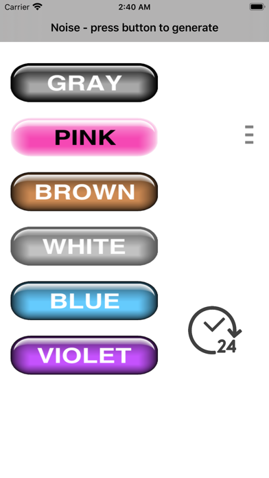 Noise gray pink brown white Screenshot