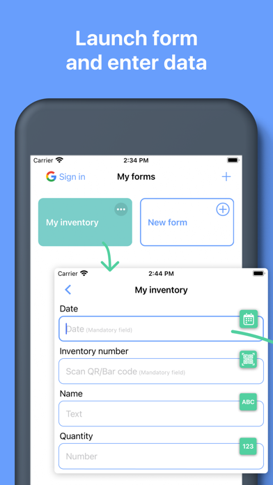 Screenshot #3 pour Spreadsheet data entry