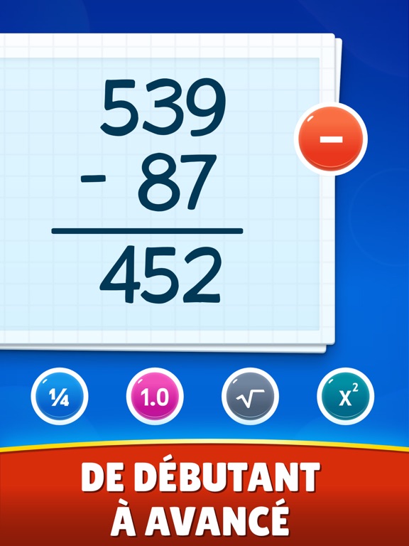 Screenshot #5 pour Math Games - Learn + - x ÷