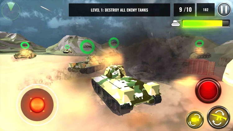 3D Tank Battle War screenshot-3