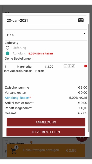 Pronto Pizza Luenen Screenshot