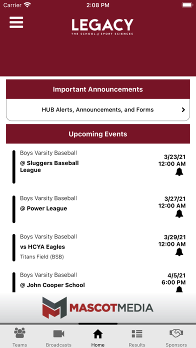 Legacy Titans Athletics Screenshot