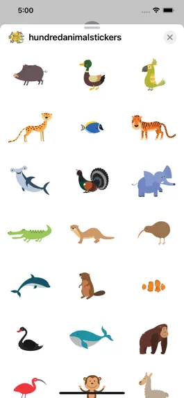 Game screenshot 100 Animal Stickers hack