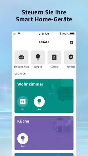 Screenshot von Amazon Alexa auf dem iPhone 5