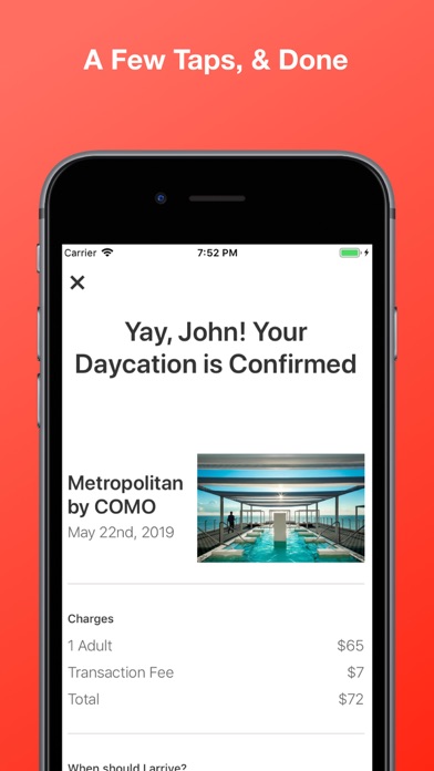 Daycation App Screenshot