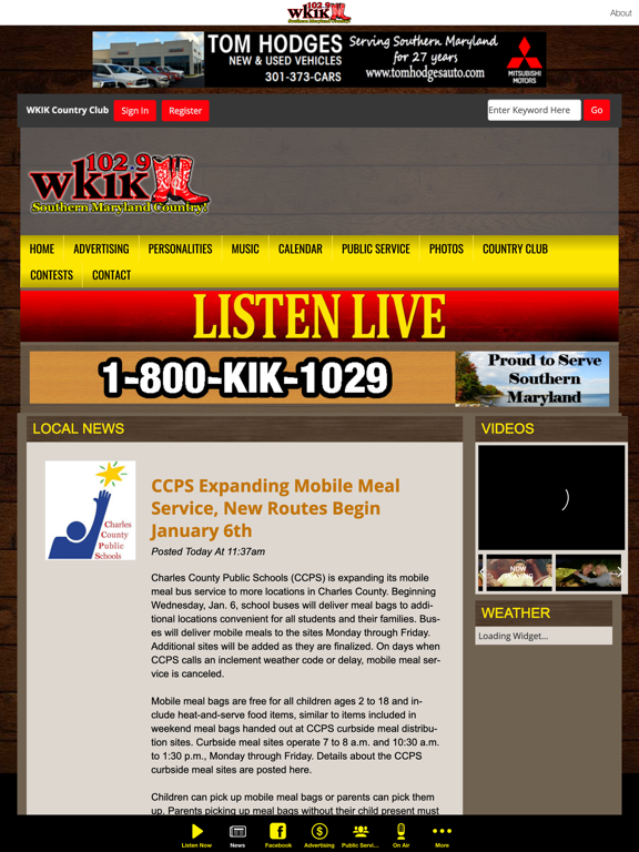 Screenshot #5 pour Country 102.9 WKIK