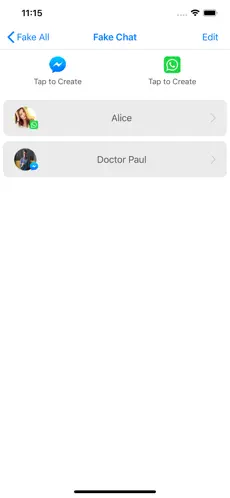 Screenshot 5 Fake All - Call, Chat, Message iphone