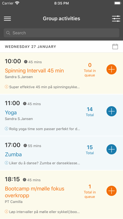 Progresjon Trening Screenshot
