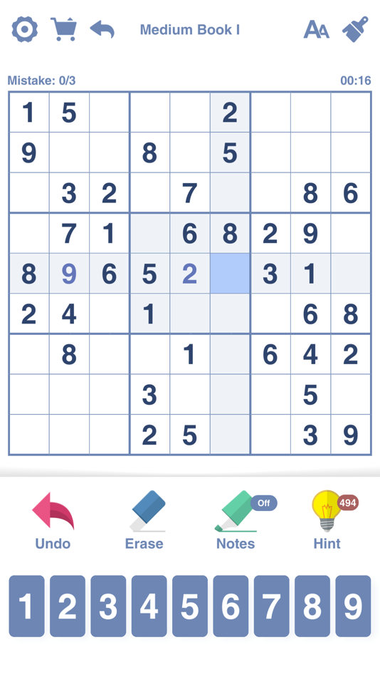 #2. Sudoku Book - Number Puzzle (iOS) By: 建刚 范