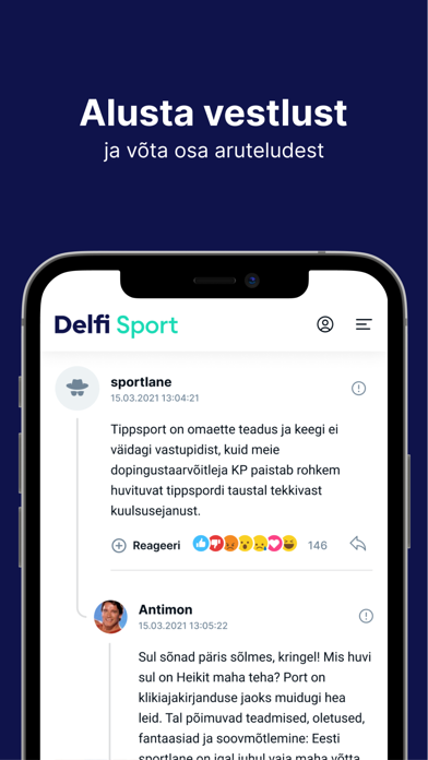 Delfi Sport Screenshot