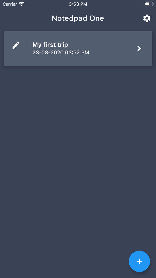 #3. Notepad One (iOS) Podle: Mei Ee Lee