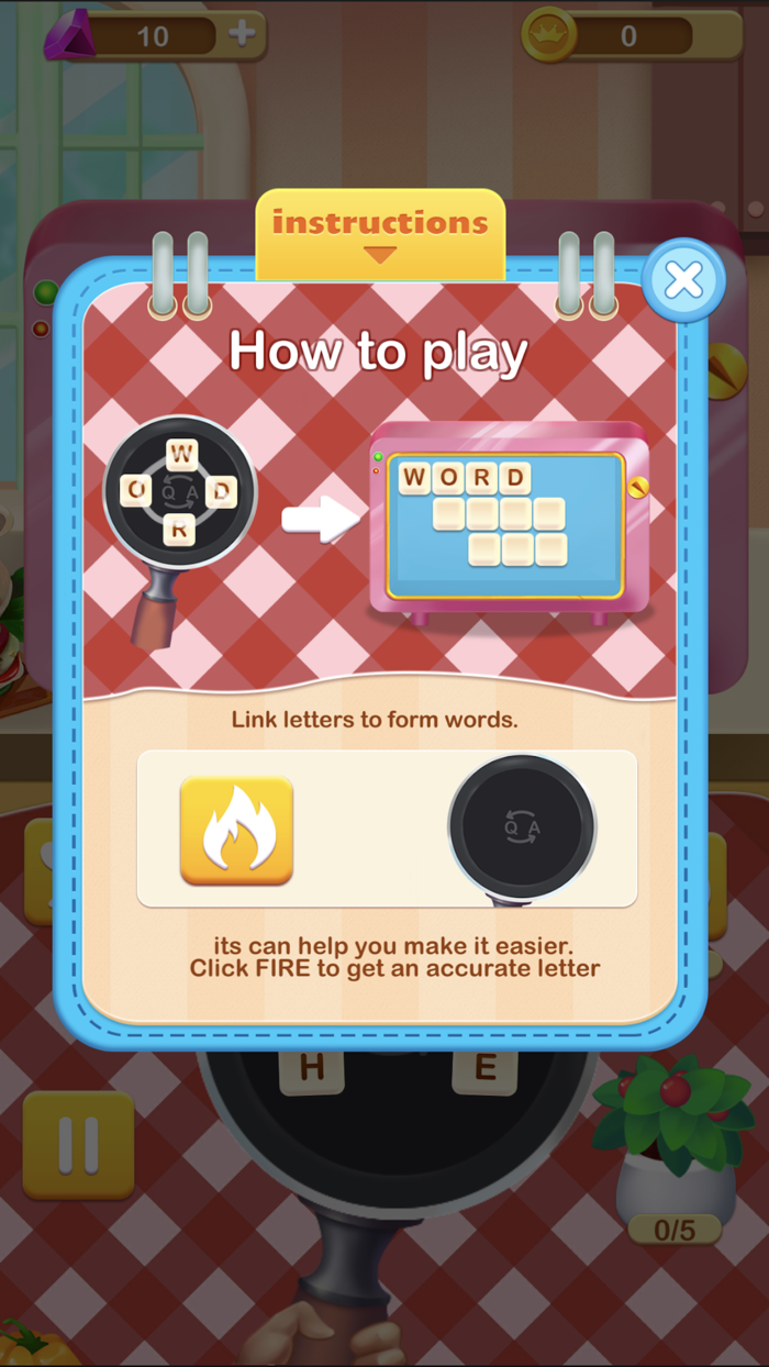 Cross Word-Tasty Food