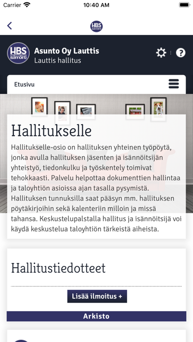 HBS Info Screenshot