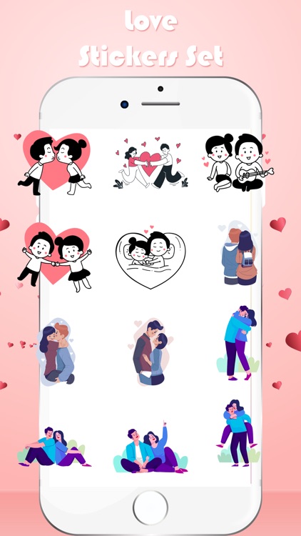 Valentine's Couple Stickers