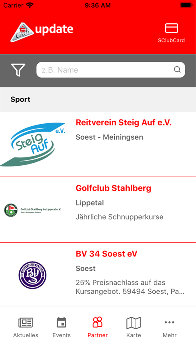 S-Club Hellweg-Lippe Screenshot