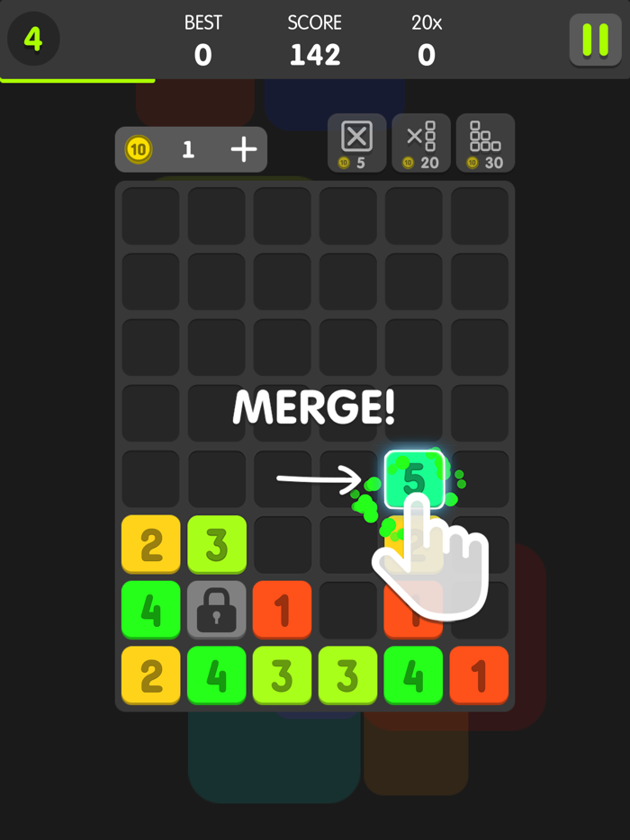 Drag And Merge Puzzle
