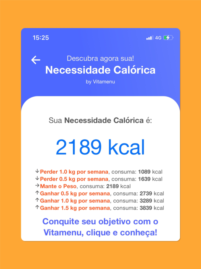 Calorias Diárias and Basal